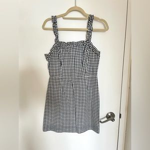 Lost + Wander Gingham Black & White Sundress